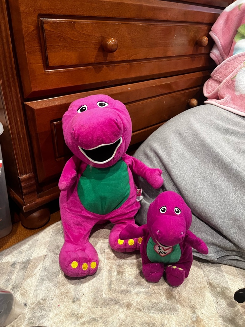 Purple Plush Dinosaur Stuffed Toy for Kids - Classic Soft Cuddly Dino